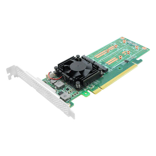 PCI Express x16 to Quad M.2 NVMe SSD Switch Adapter