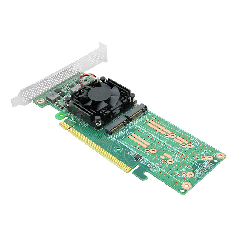 PCI Express x16 to Quad M.2 NVMe SSD Switch Adapter