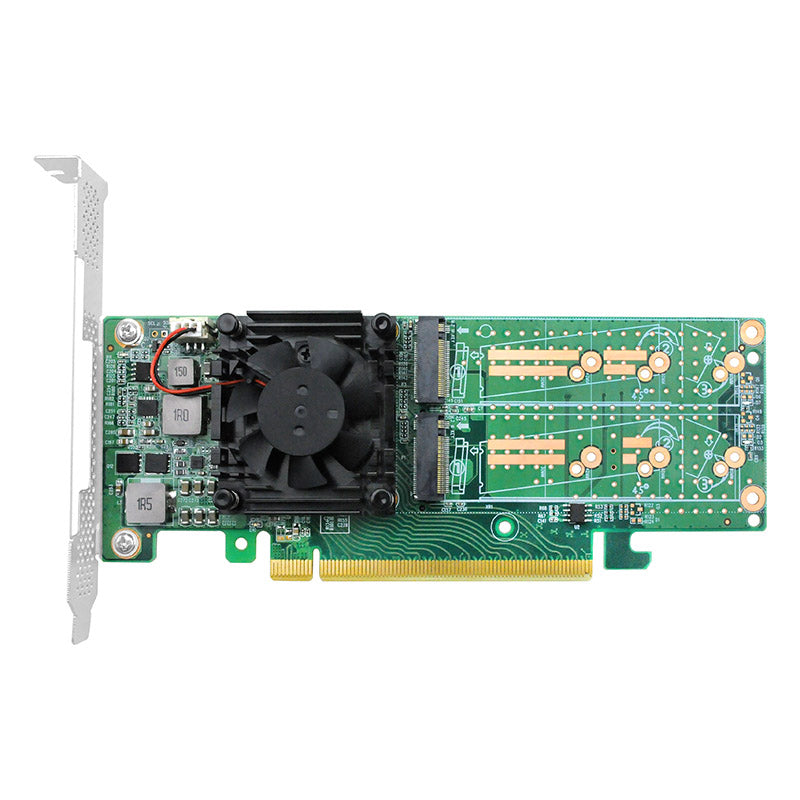 PCI Express x16 to Quad M.2 NVMe SSD Switch Adapter