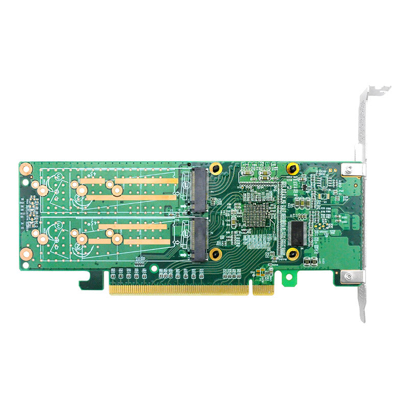 PCI Express x16 to Quad M.2 NVMe SSD Switch Adapter