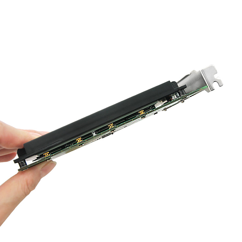 PCIe 4.0 x16 to 4-Port M.2 NVMe Adapter with Heatsink