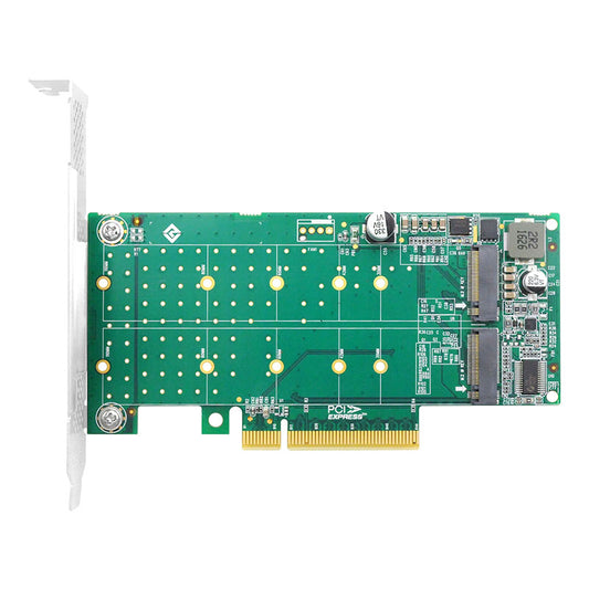 PCIe x8 to 2-Port M.2 NVMe Adapter