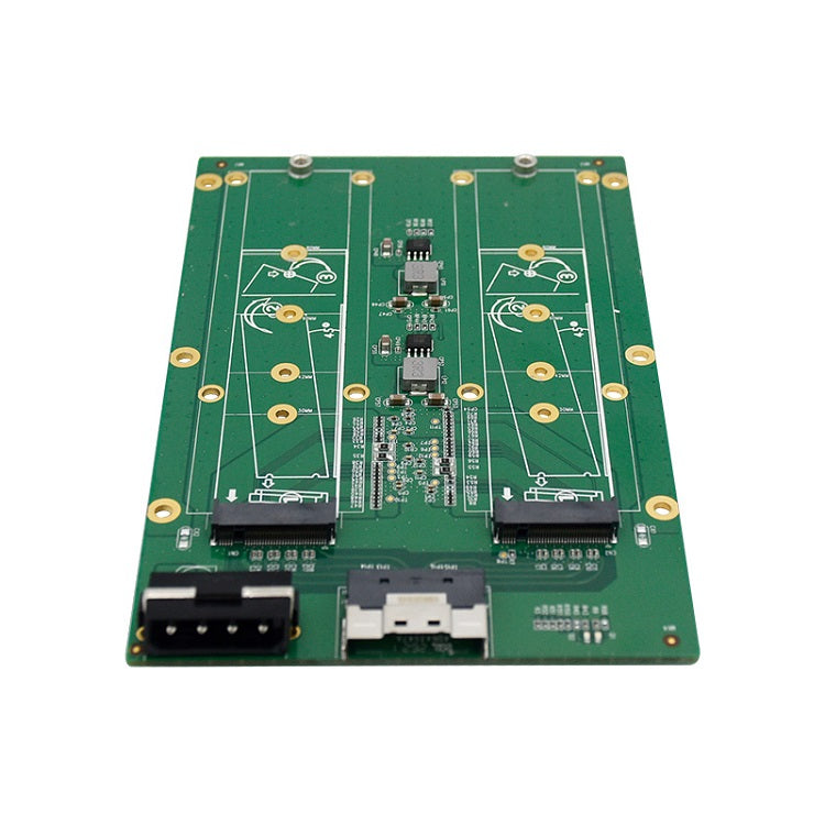 SFF-8654 to 2 Port M.2 M Key NVMe Adapter Card