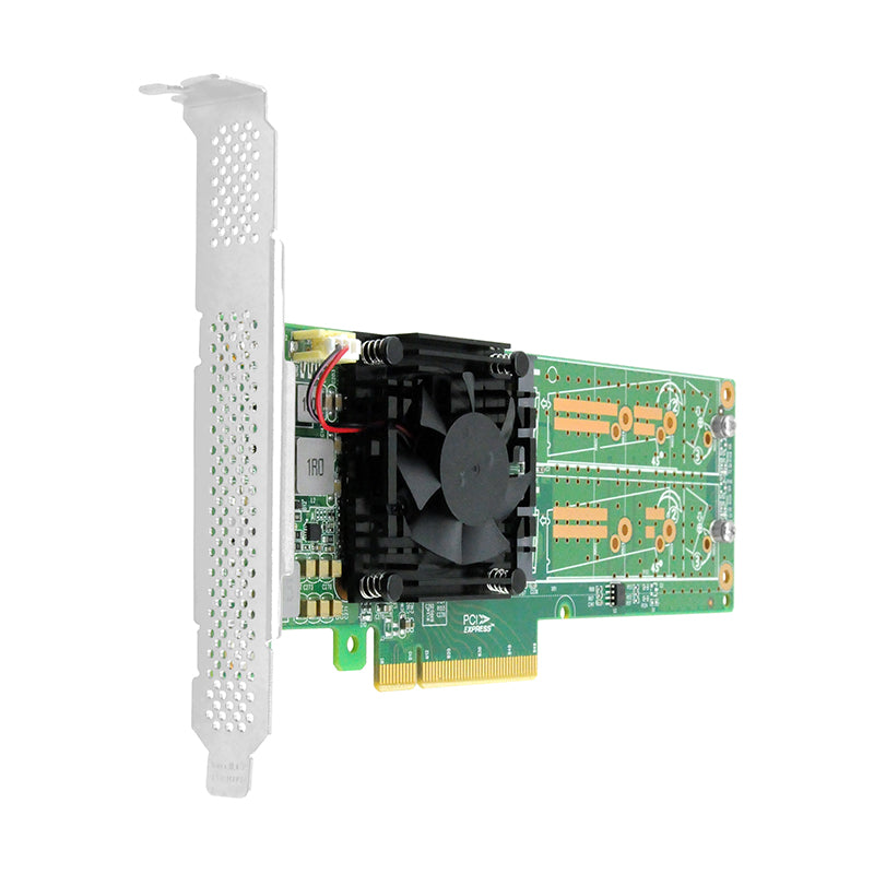 PCIe 3.0 x8 to Quad M.2 NVMe Switch Adapter