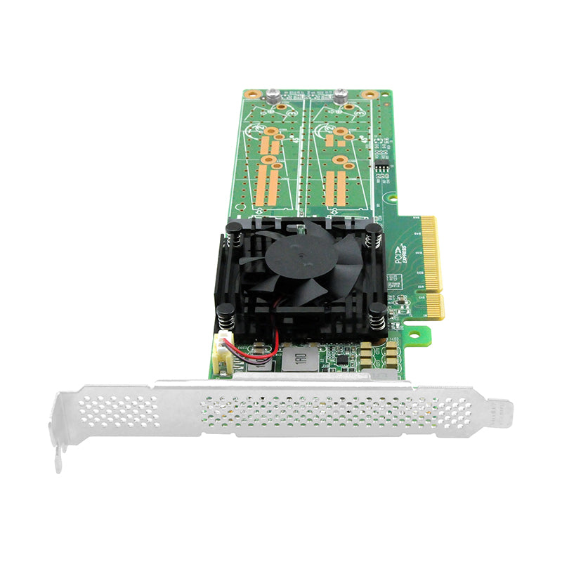 PCIe 3.0 x8 to Quad M.2 NVMe Switch Adapter