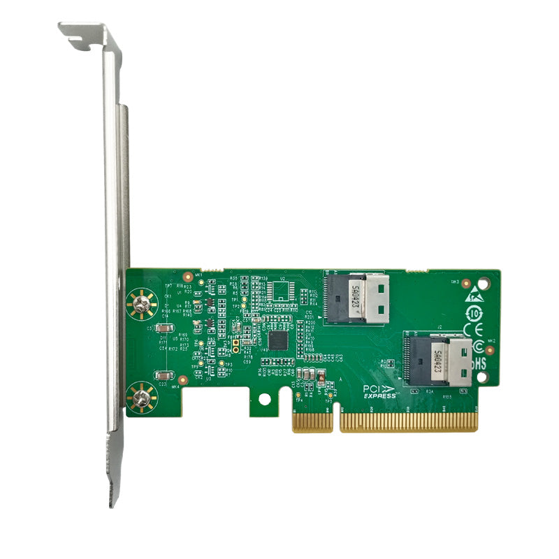 PCI Express 4.0 x8 to Two SlimSAS SFF-8654 4i Adapter