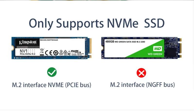 PCIe x16 to 4-Port M.2 NVMe SSD Adapter- Low Profile