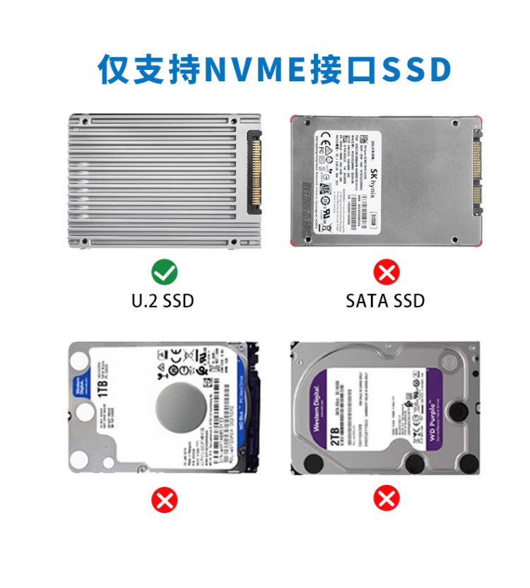 PCIe x4 to U.3 NVMe SSD Adapter